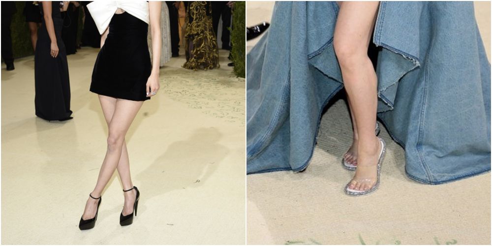 5 Potret beda gaya Rose Blackpink dan CL di Met Gala