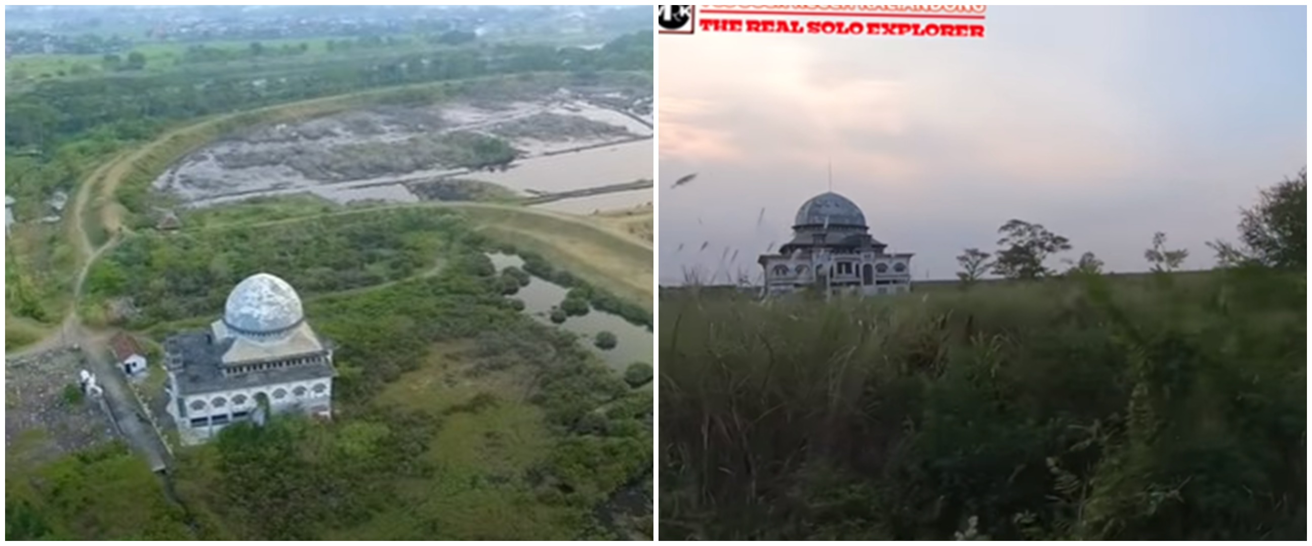 5 Potret masjid tetap kokoh meski terbengkalai akibat lumpur Lapindo