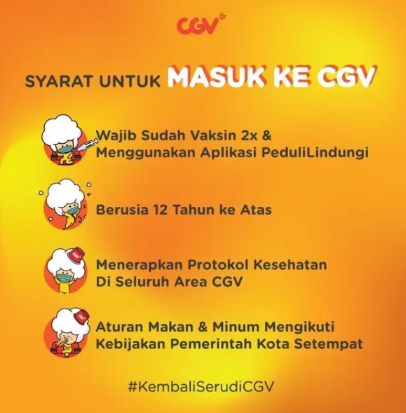 Kembali buka mulai 16 September, ini 4 syarat masuk bioskop