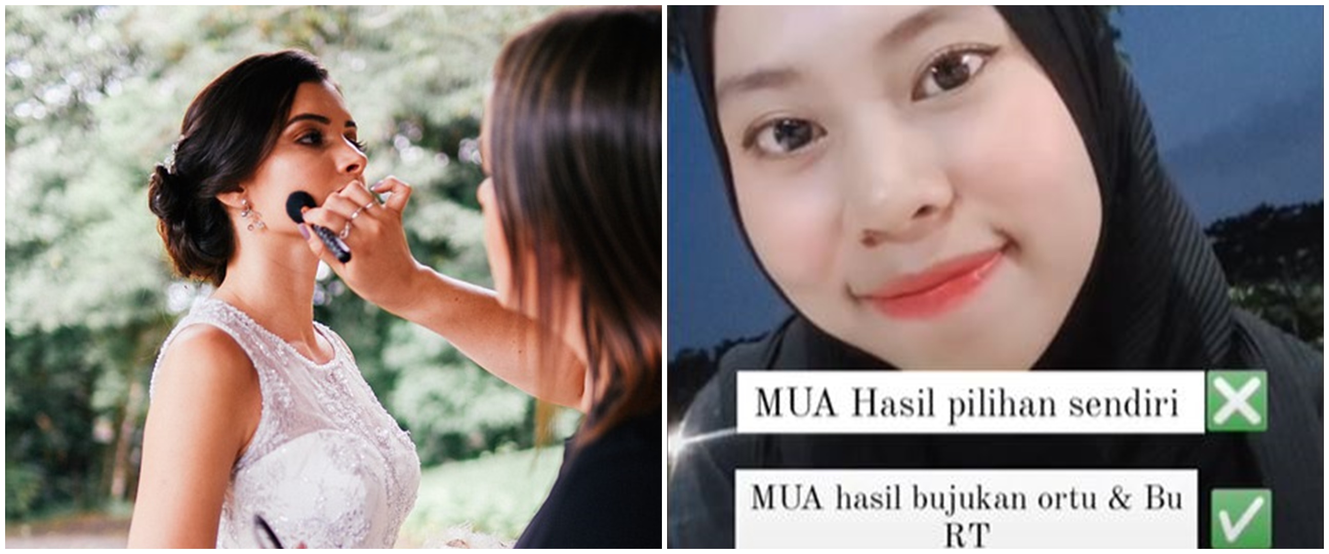 MUA dipilih Bu RT, hasil makeup pengantin ini jauh dari ekspektasi