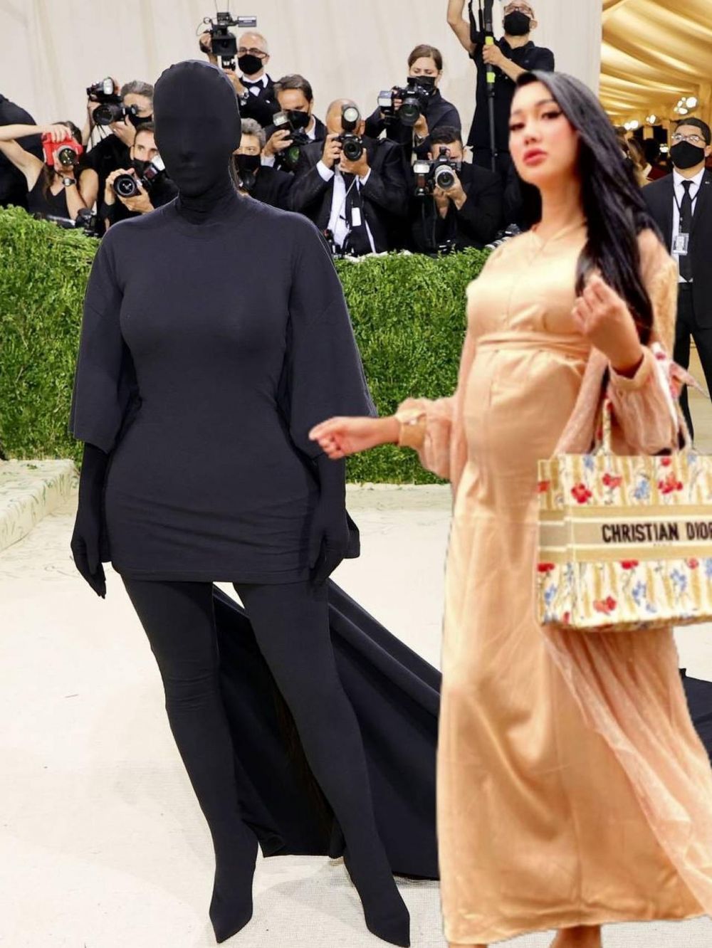 15 Editan foto lucu momen Met Gala 2021, nyentrik tapi menggelitik