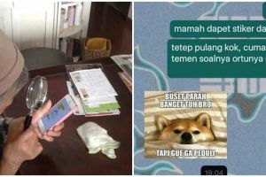 7 Balasan lucu chat emak ke anak pakai stiker ini bikin nyengir kuda