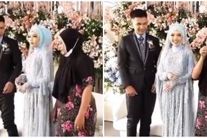 Ke resepsi pakai daster, ibu ini dapat hadiah spesial dari pengantin