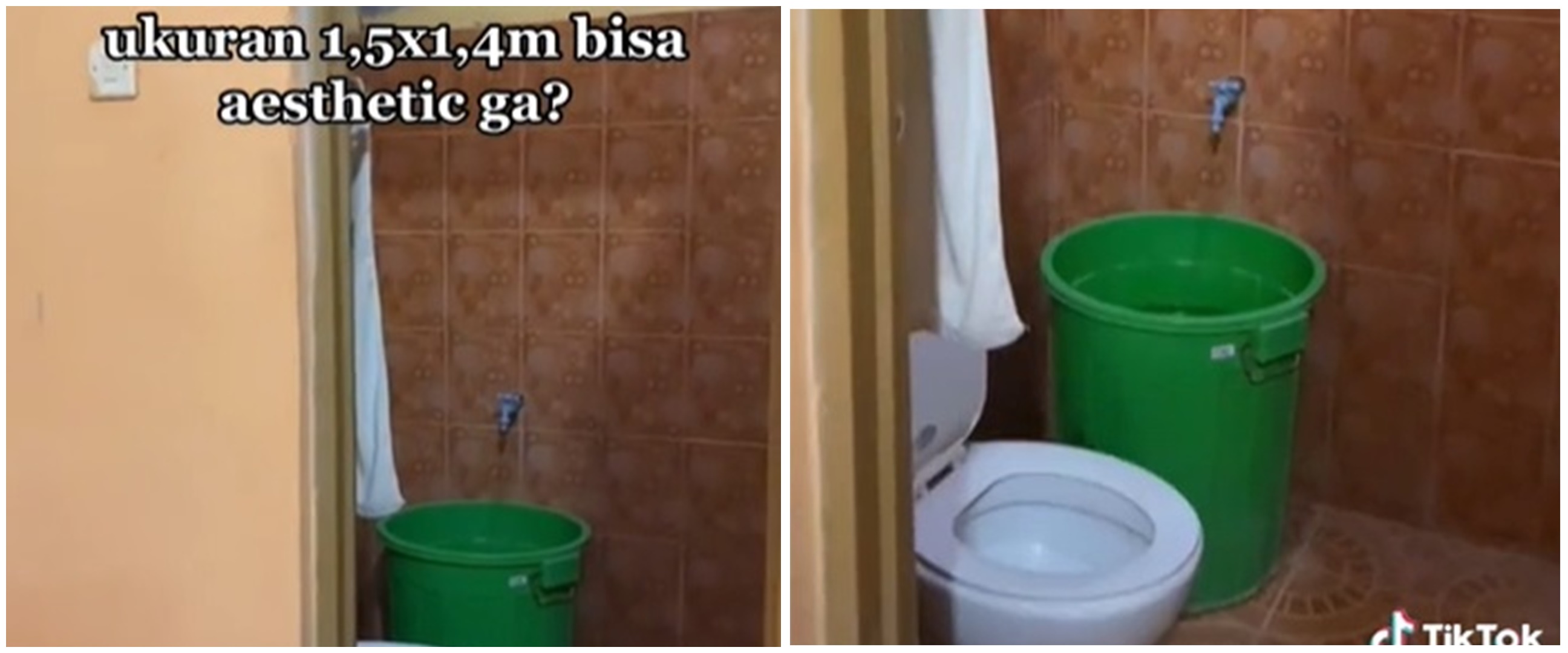 Pria ini renovasi kamar mandi sempit jadi estetik, ada akuariumnya
