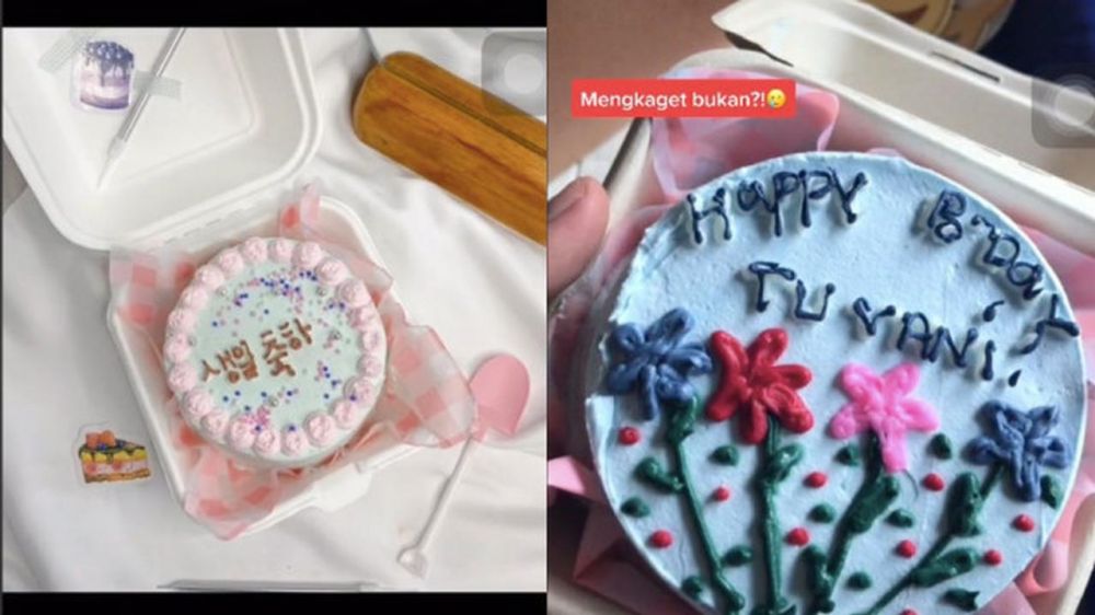 7 Potret ekspektasi vs realita bento cake ini bikin ngelus dada