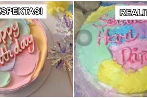 7 Potret ekspektasi vs realita bento cake ini bikin ngelus dada