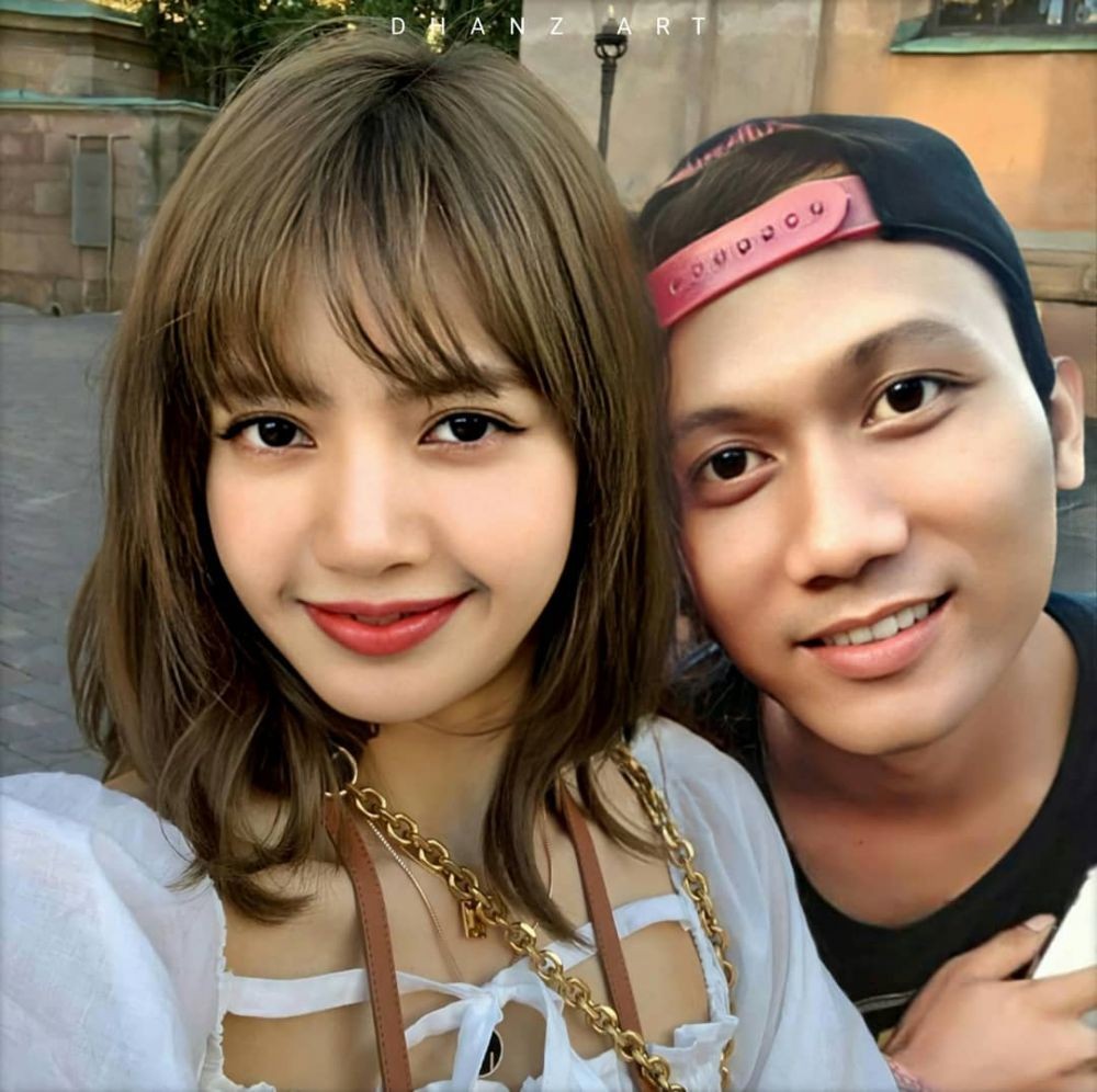 13 Editan foto netizen bareng artis Korea ini hasilnya nyeleneh 