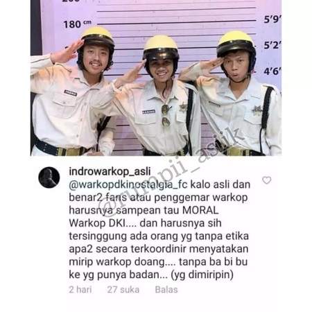 Viral munculnya 3 pemuda mirip Warkop DKI, Indro beri respons menohok