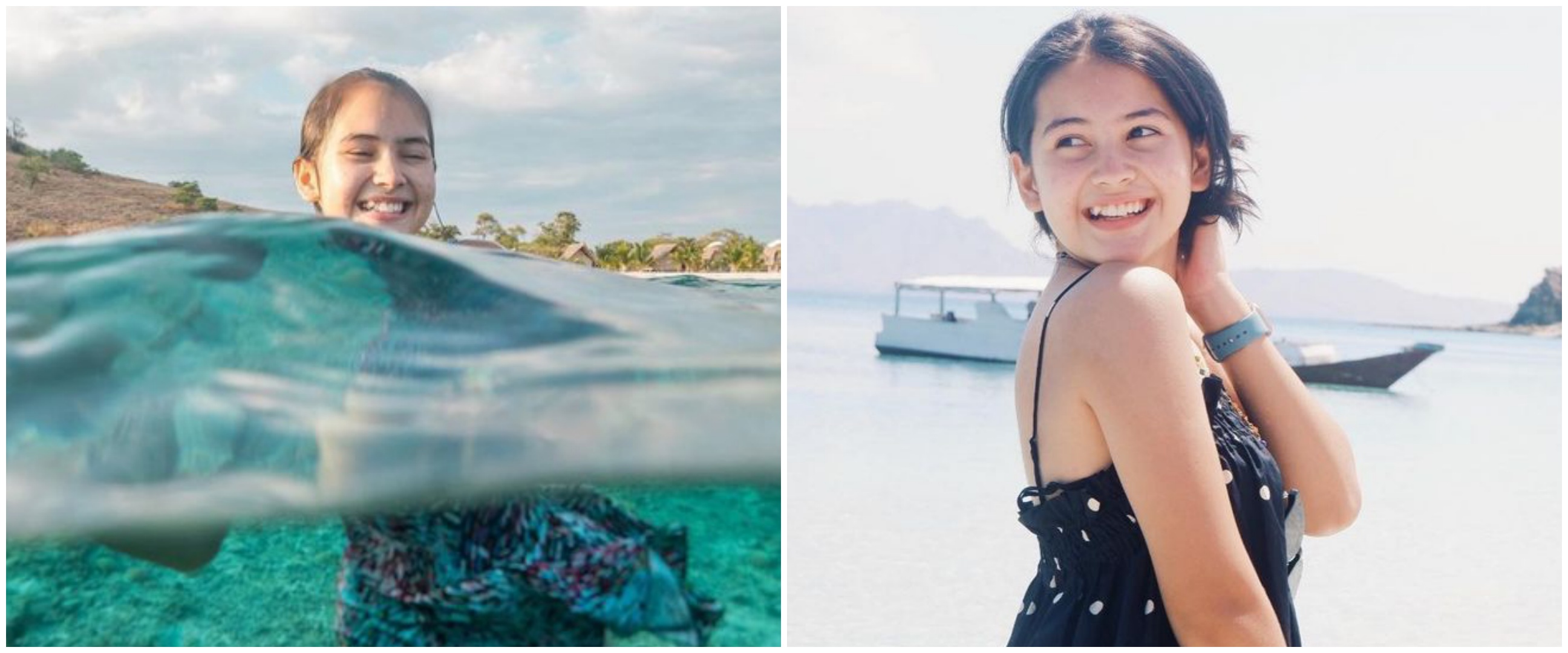 Absen syuting, ini 7 momen Sandrinna Michelle diving di Labuan Bajo