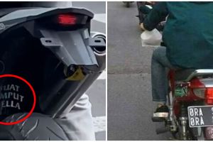 11 Tulisan di sepeda motor ini romantis sih tapi bucin banget