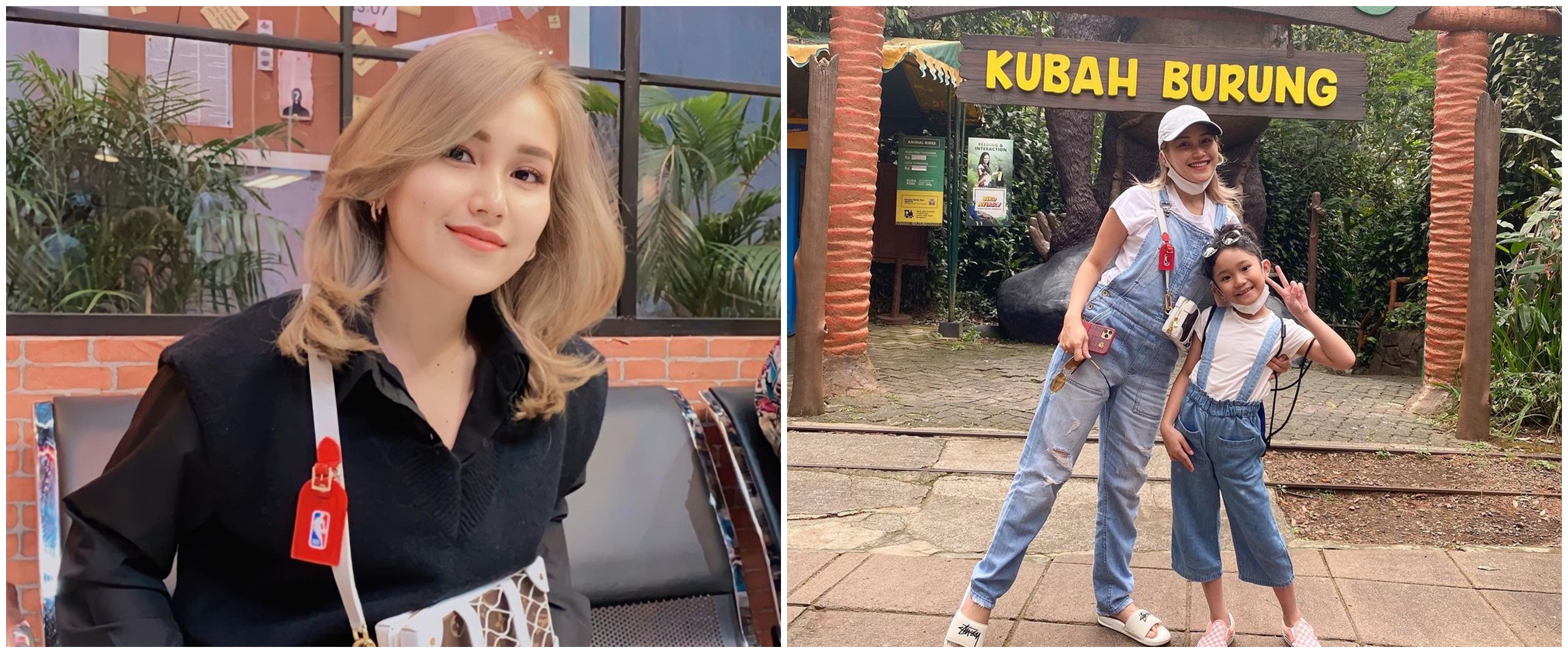 7 Momen Ayu Ting Ting liburan bareng keluarga, bajunya kompak