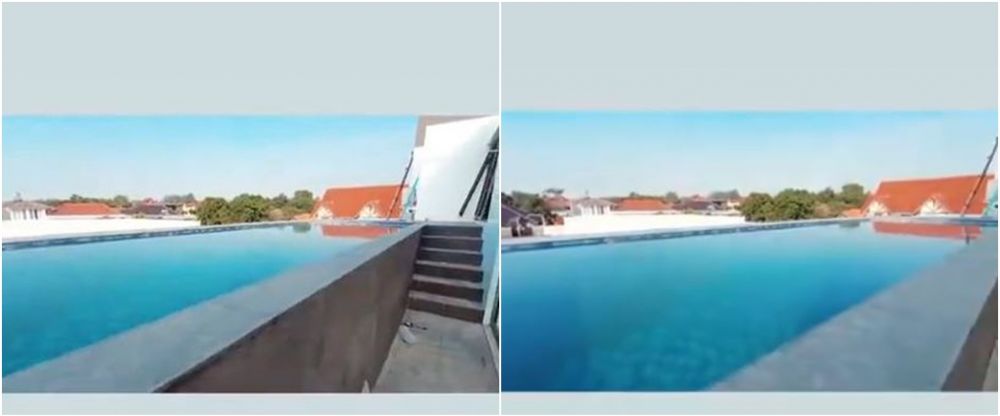 Potret kolam renang 9 seleb di rooftop, ada yang konsep Santorini