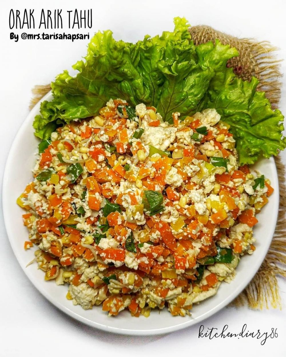 11 Resep orak arik tahu, istimewa, enak, dan sederhana