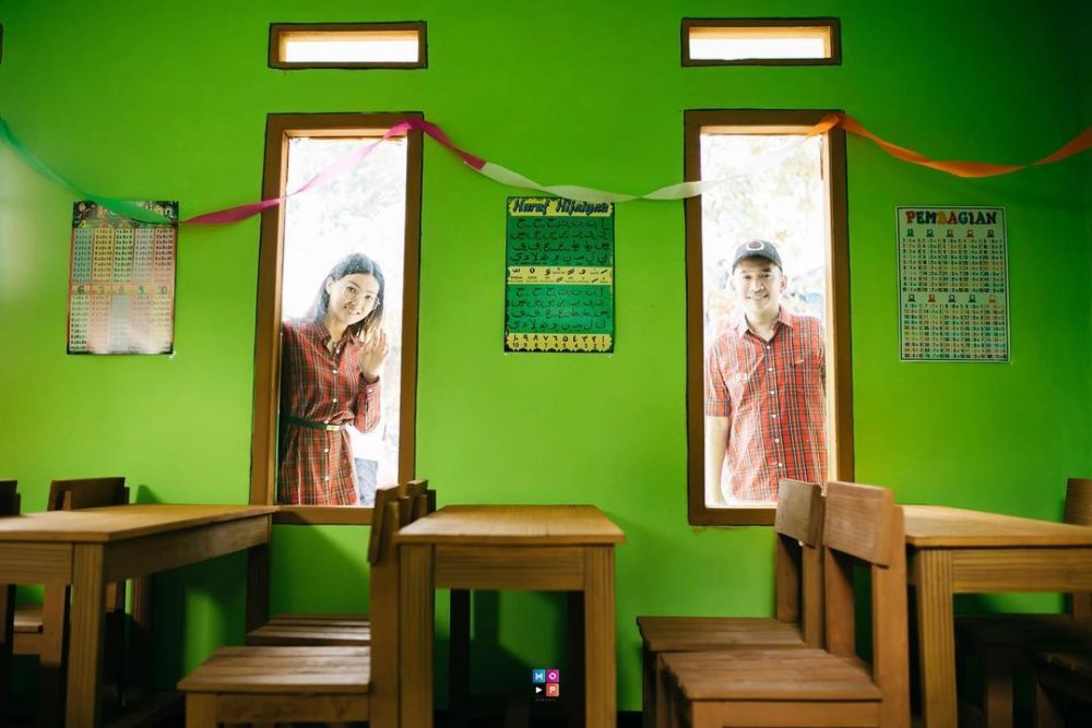 Renovasi ulang, intip 9 potret sekolah yang dibangun Sarwendah