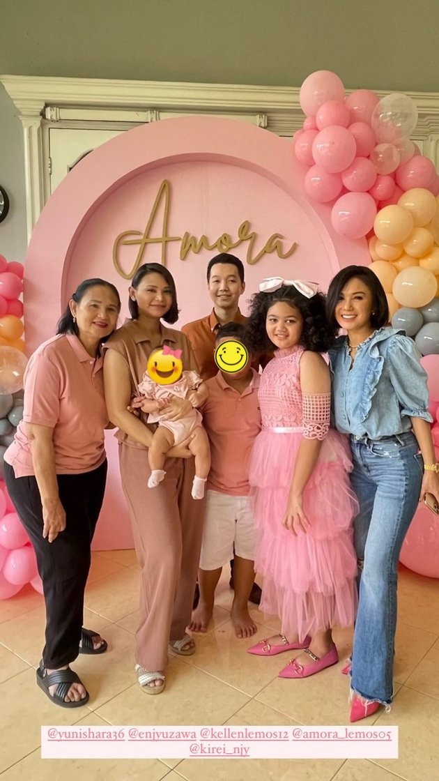 Dekorasi manis serba pink, beginilah potret meriah ultah 9 anak seleb