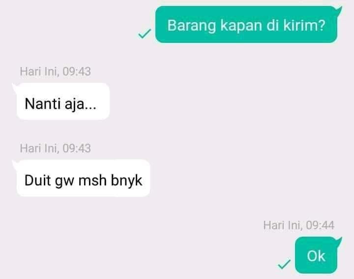 11 Chat lucu penjual online shop malah pamer ini bikin heran