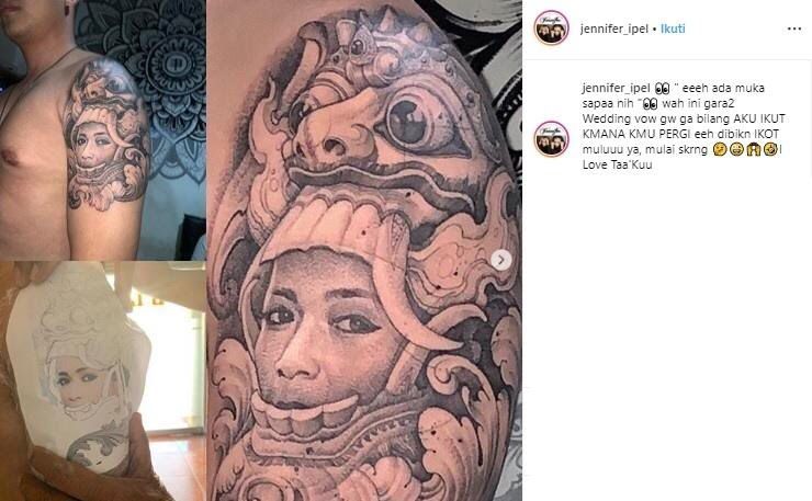 Makna tato 7 aktor ganteng, punya Desta gambar wajah anaknya