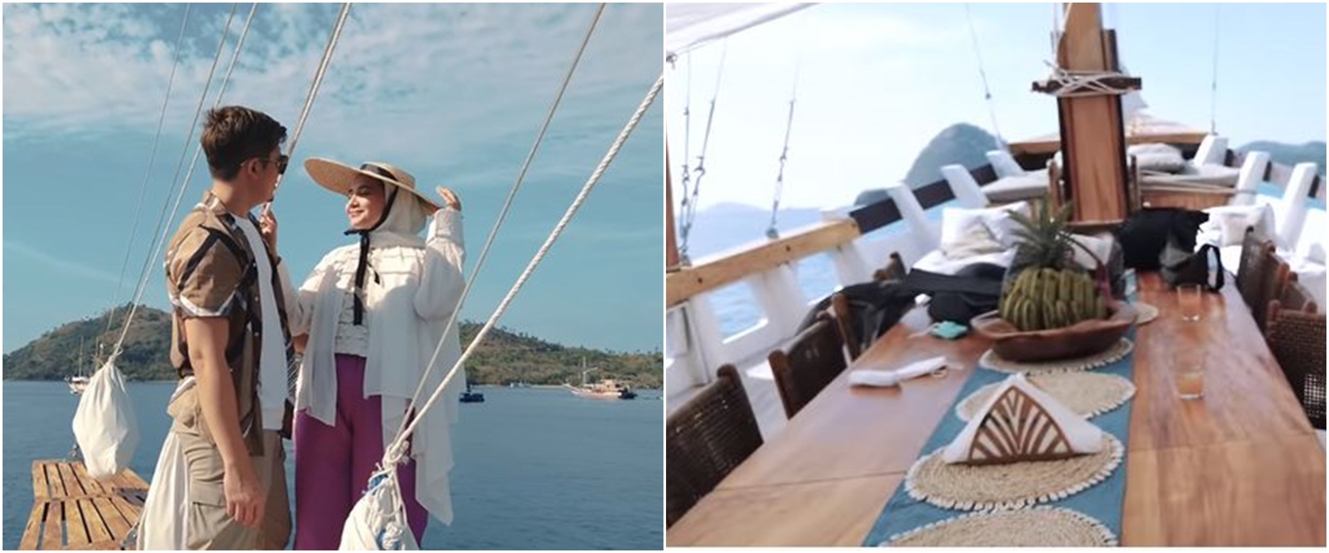 11 Foto kapal sewaan Zaskia Sungkar di Labuan Bajo, jadi betah liburan
