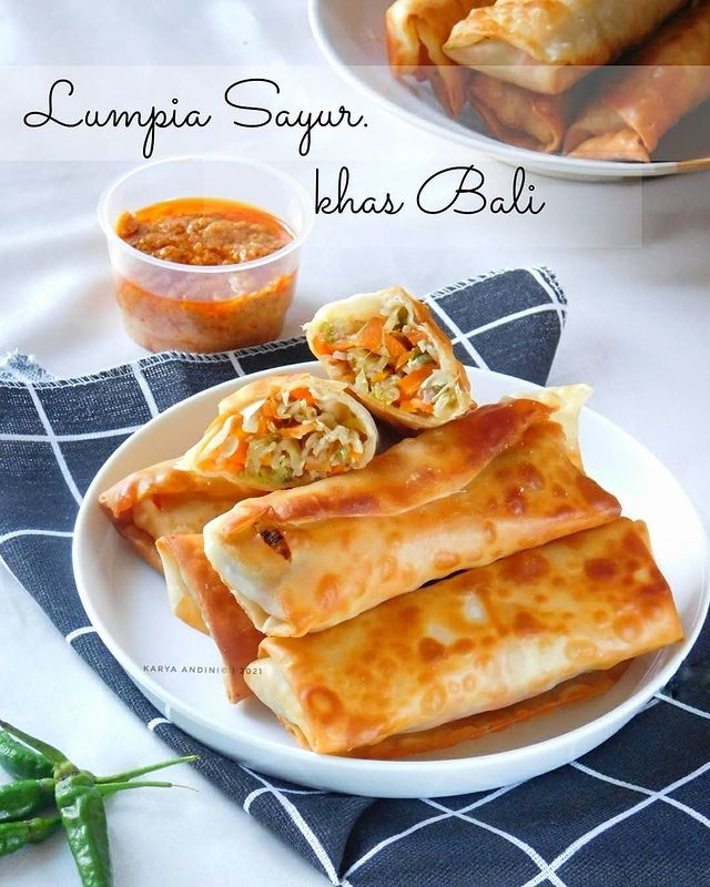 23 Resep lumpia isi sayuran, renyah, lezat, dan bergizi