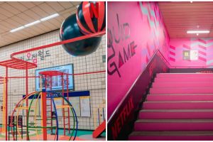 6 Penampakan pop-up playground Squid Game di Itaewon, sedot animo fans
