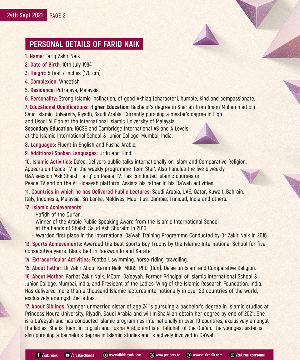 Dr Zakir Naik cari menantu, ini detail kriteria yang diinginkan