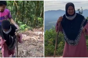 Cerita nenek 74 tahun mendaki gunung, tampil santai pakai sandal