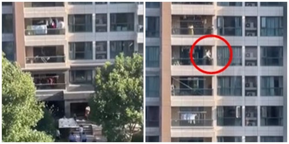 Detik-detik menegangkan polisi selamatkan bocah 4 tahun di lantai 11