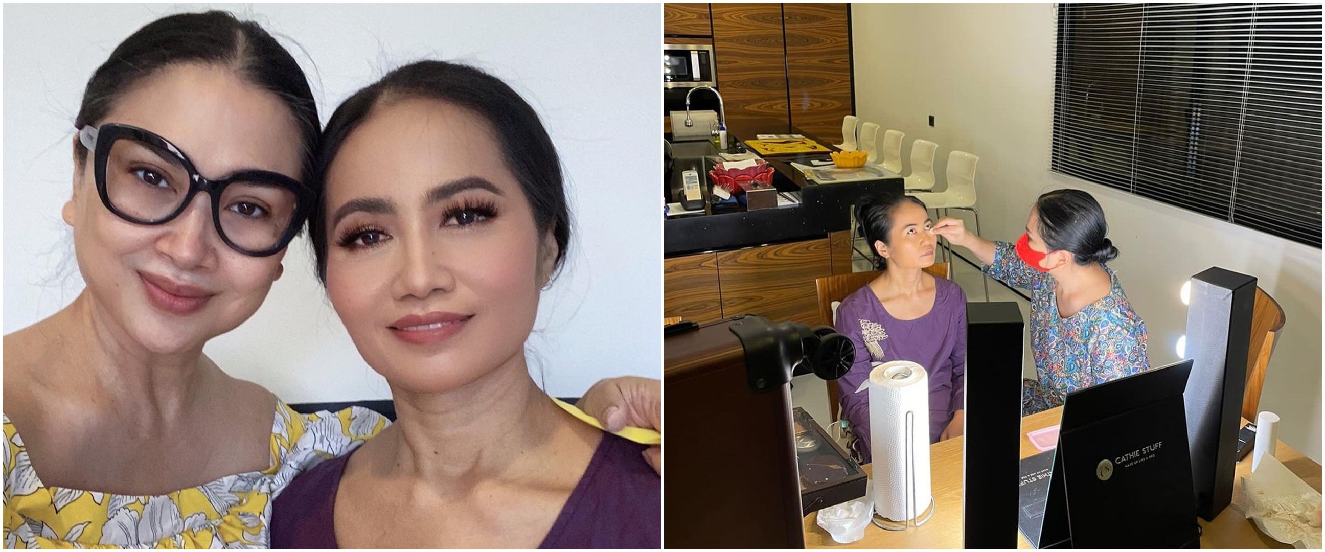 9 Momen Titi DJ rias wajah asisten rumah tangganya, tanda terima kasih