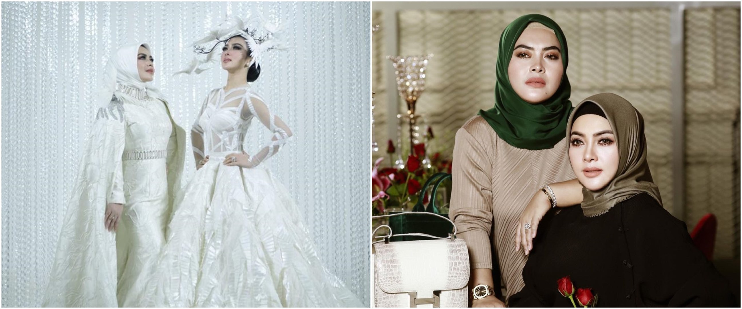 7 Potret lawas Syahrini dan Aisyahrani duo dangdut, dulu dandan menor