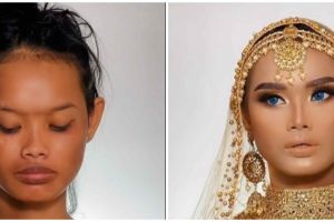 Viral ODGJ di-make over MUA, menjelma jadi princess Bollywood