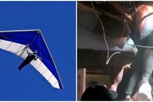 Atlet gantole jatuh di atap rumah warga, jalani perawatan intensif