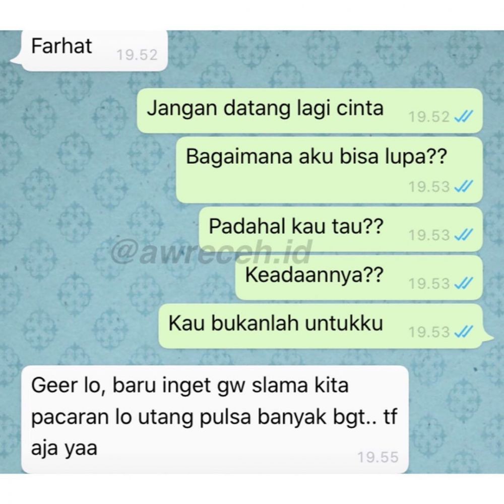 11 Chat lucu terlanjur kepedean ini endingnya bikin malu sendiri
