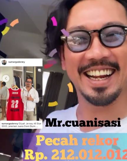 5 Fakta Denny Sumargo lelang jersey kesayangan, laku Rp 210 juta