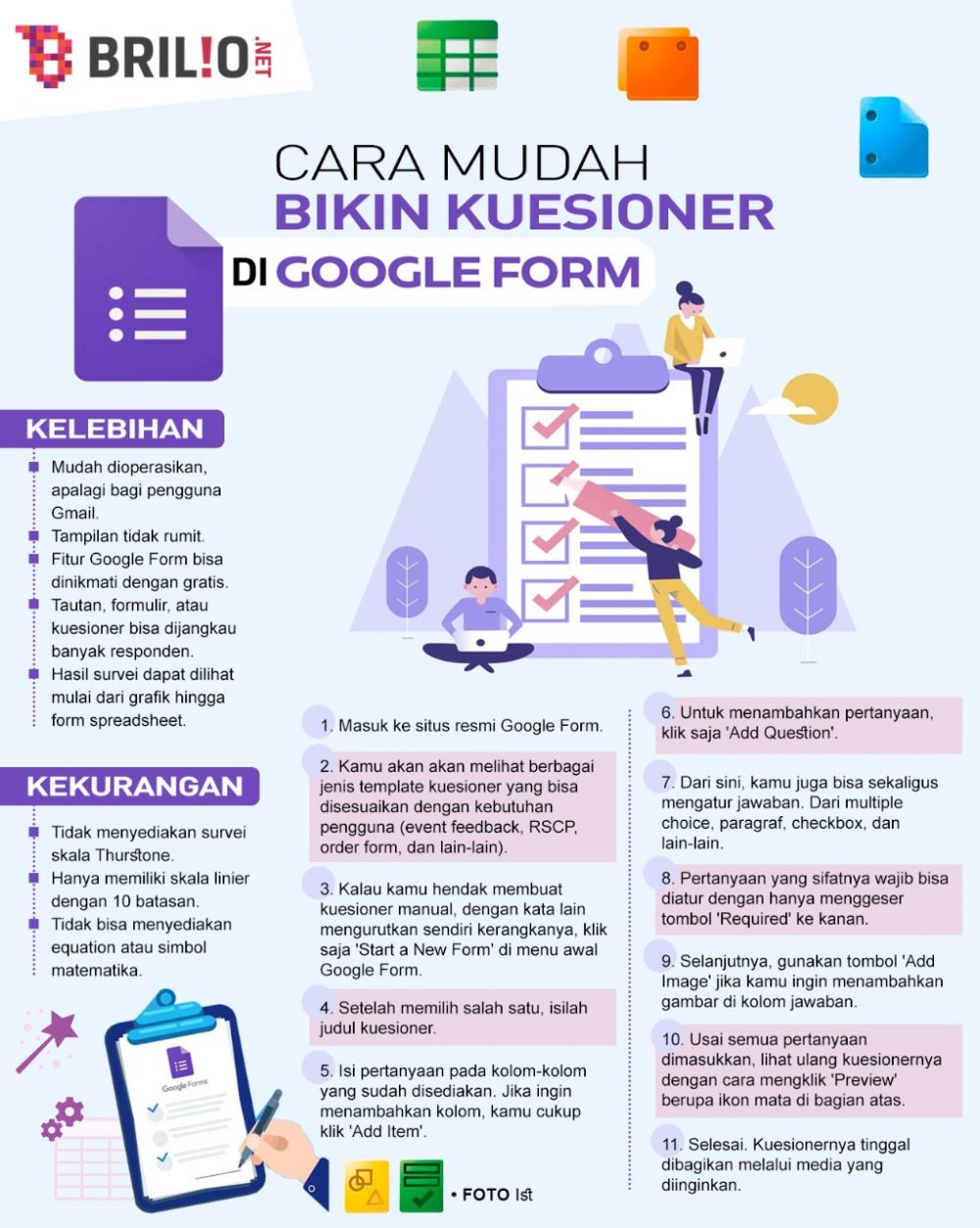 11 Langkah membuat kuesioner di Google Form, tugas lebih tertata