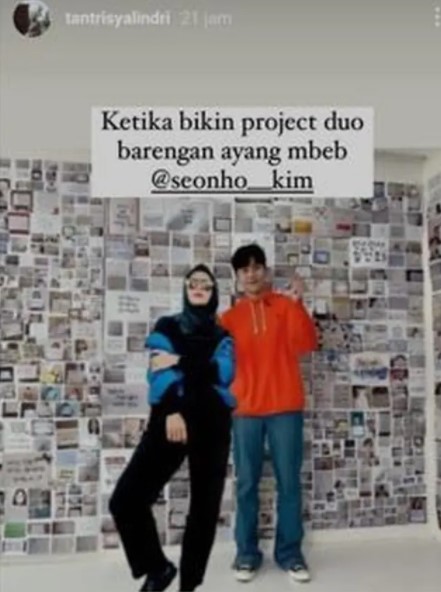 7 Hasil editan foto Tantri Kotak bareng Kim Seon-ho, kocak abis