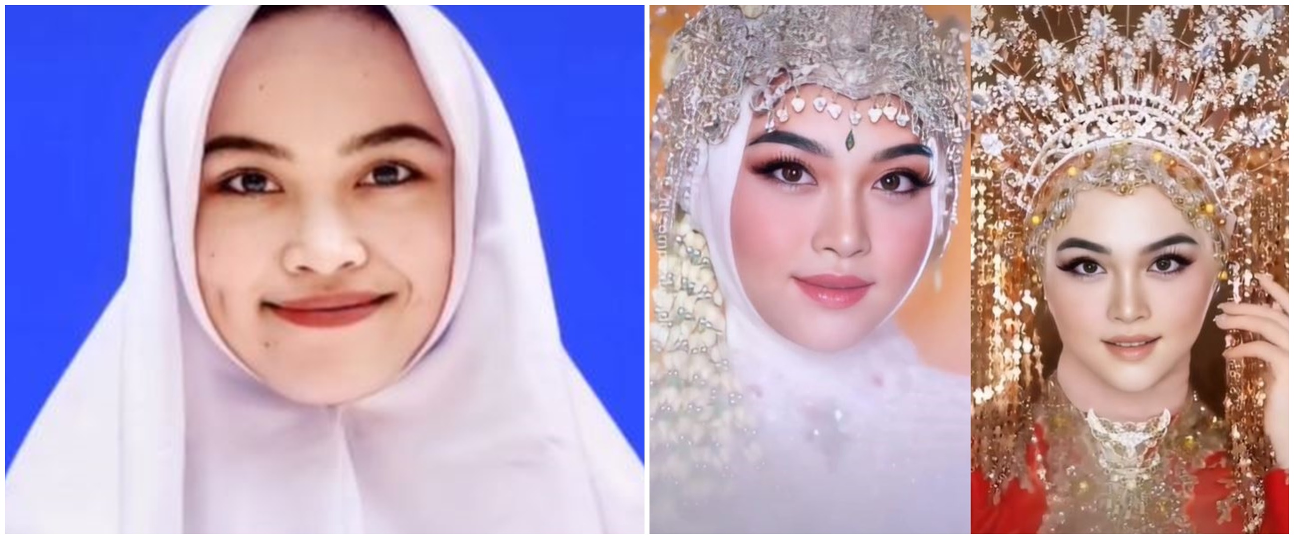 Viral wanita pamer makeup pengantin pakai aplikasi, warganet tertipu