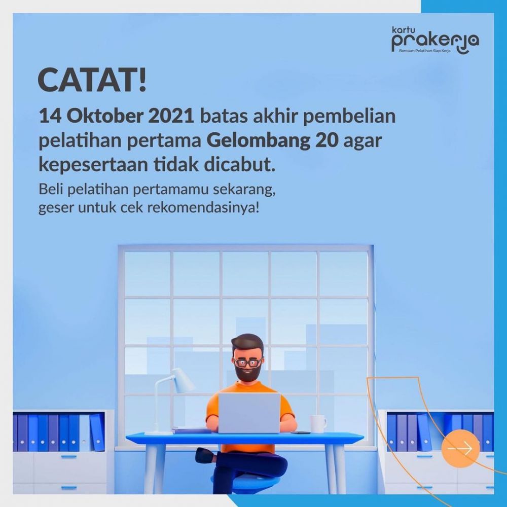 Ini cara beli pelatihan pertama kartu prakerja, perhatikan batas waktu