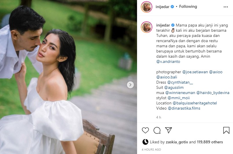 Janji Jedar pada orang tua, Vincent Verhaag jadi pasangan terakhir