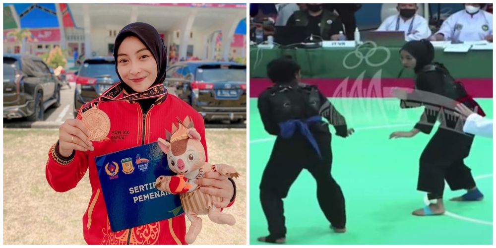 Momen atlet pencak silat tanding saat hamil di PON Papua, bikin salut