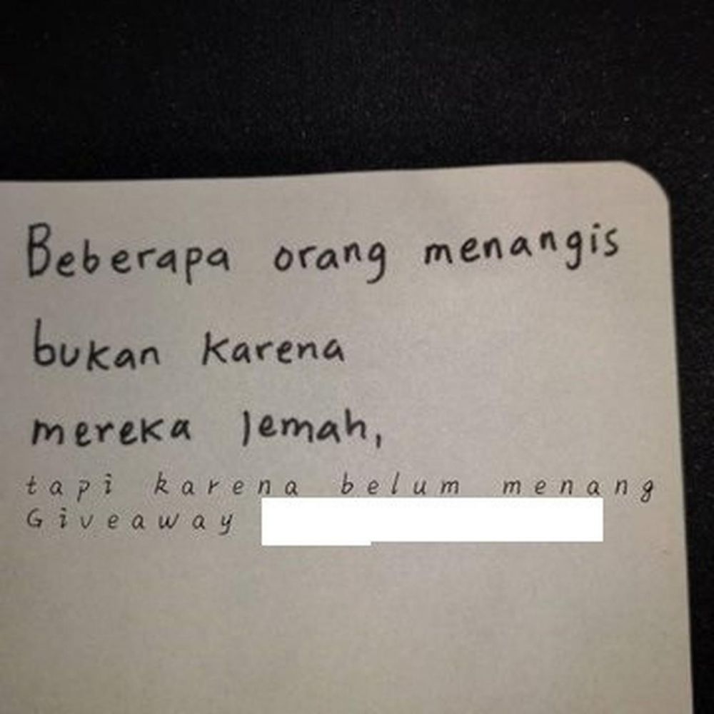 9 Tulisan lucu alasan orang menangis ini bikin nyengir lebar