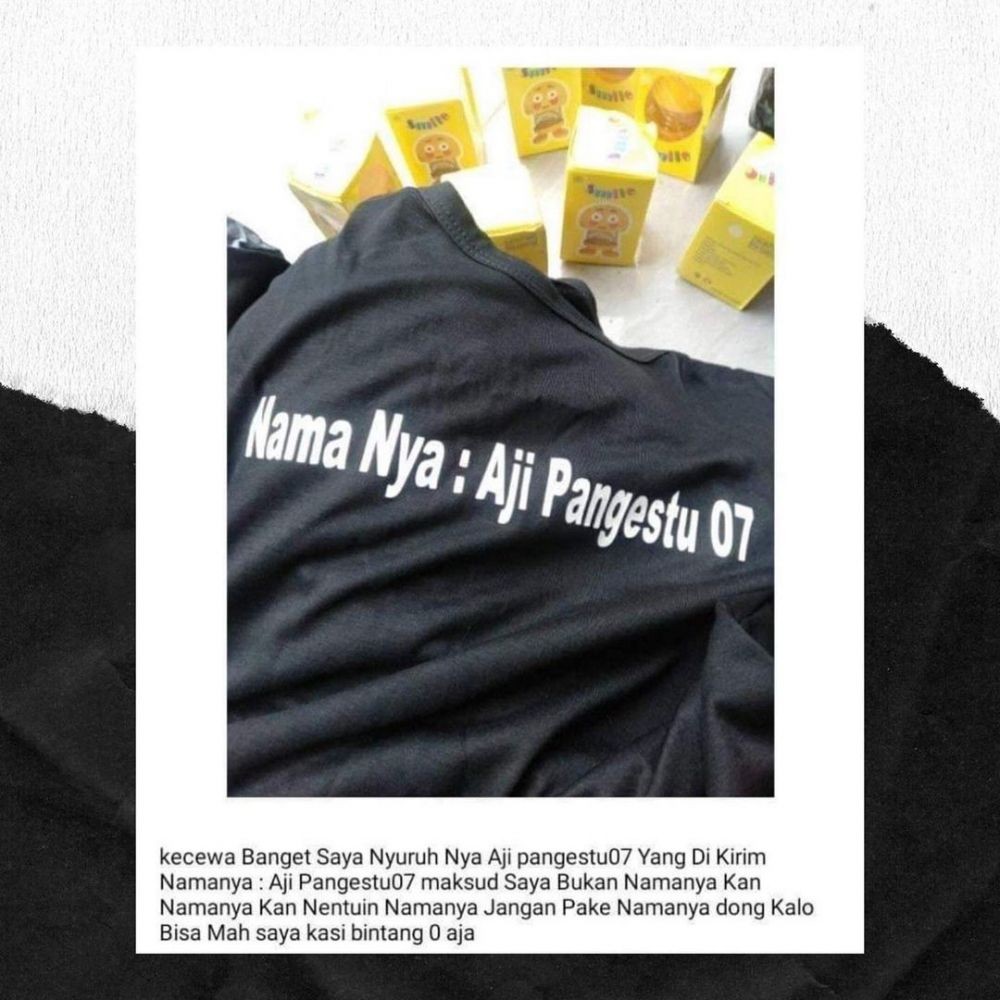 11 Komplain salah tulisan baju ke penjual online shop, lucu banget