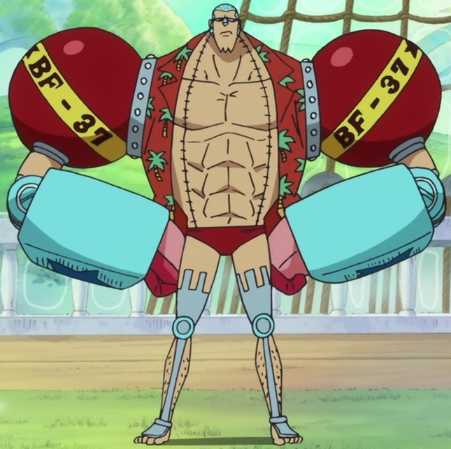 9 Rahasia manusia robot Franky One Piece, punya kode aneh di tubuhnya