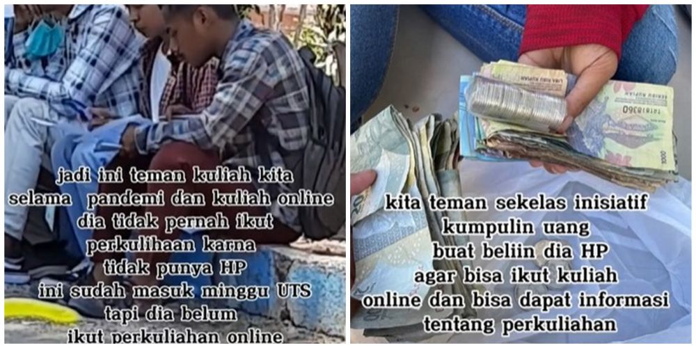 Rela iuran beli HP untuk teman, aksi para mahasiswa ini bikin salut