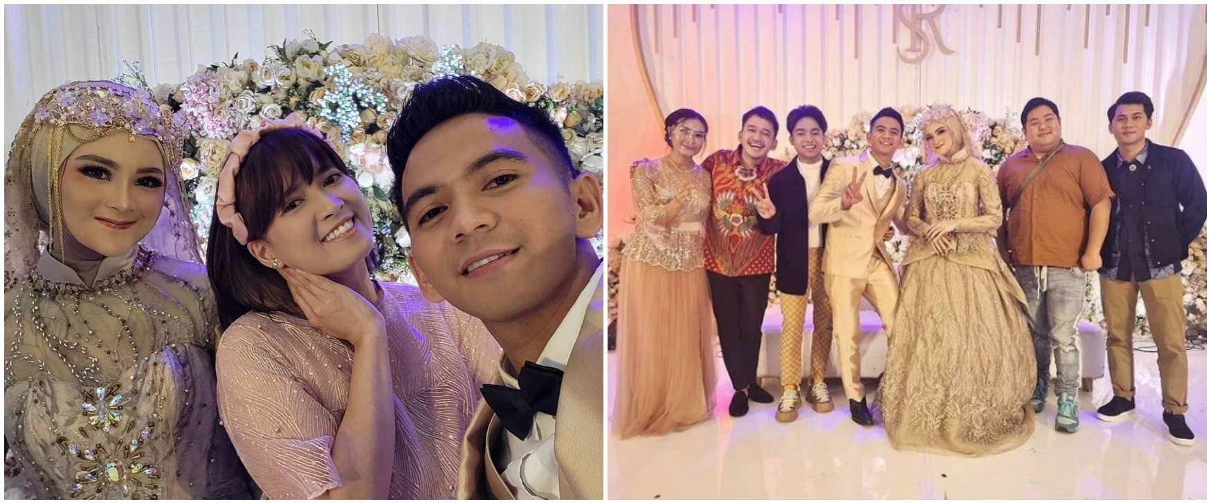 9 Gaya seleb di pernikahan Ridho D'Academy, tampil elegan dan menawan