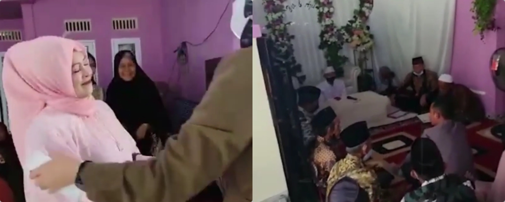 Momen pilu anggota Brimob bertugas di Papua nikahkan anak via virtual