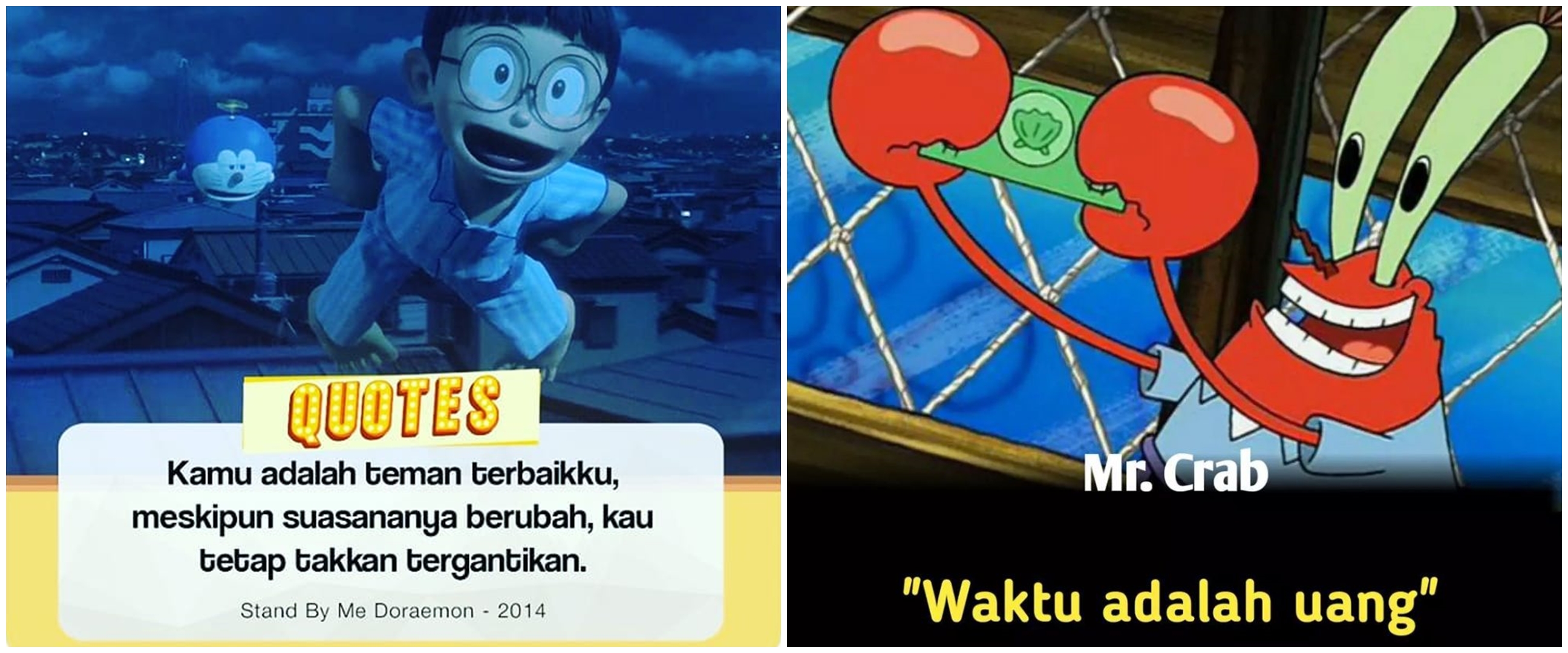 95 Kata-kata bijak tokoh kartun, relate dengan kehidupan