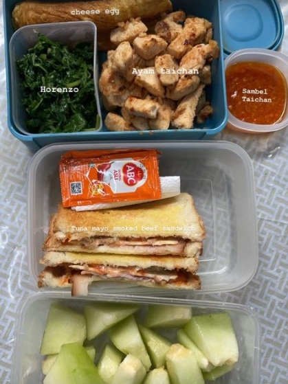 9 Inspirasi bekal buatan VJ Laissti untuk suami, lezat dan bervariasi