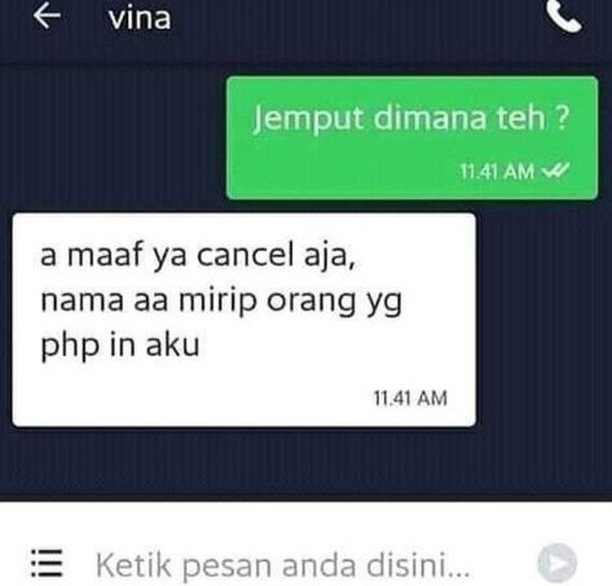 13 Chat lucu alasan driver ojek online gagal narik, absurd pol