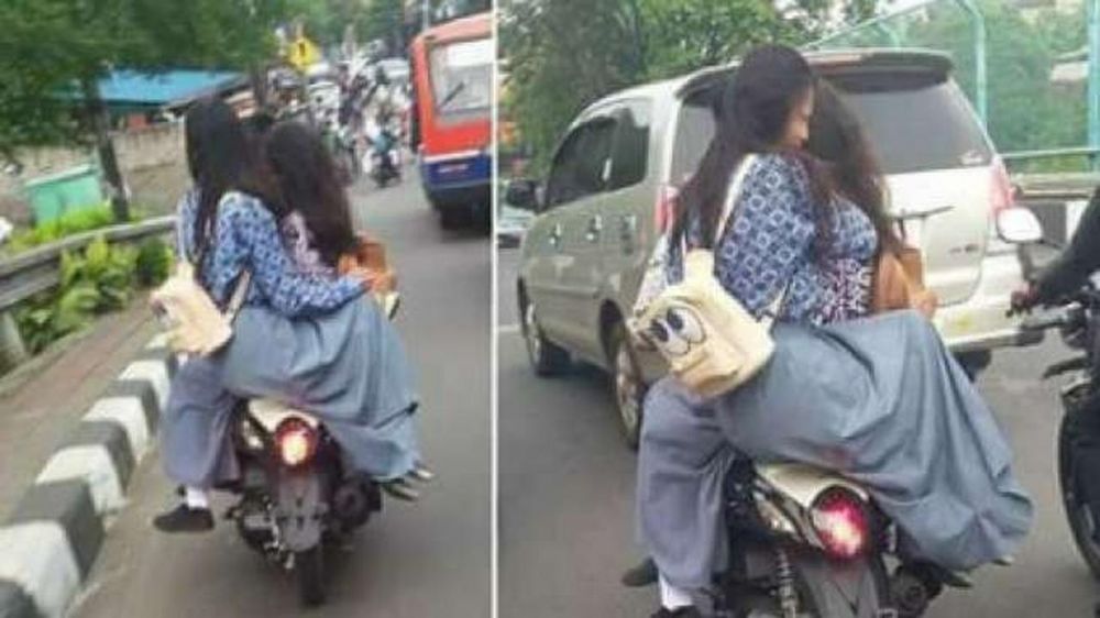 9 Potret siswa boncengan pakai motor ini bikin ngeri-ngeri sedap