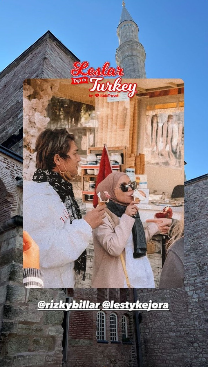 9 Potret babymoon Lesty & Rizky Billar di Turki, boyong keluarga